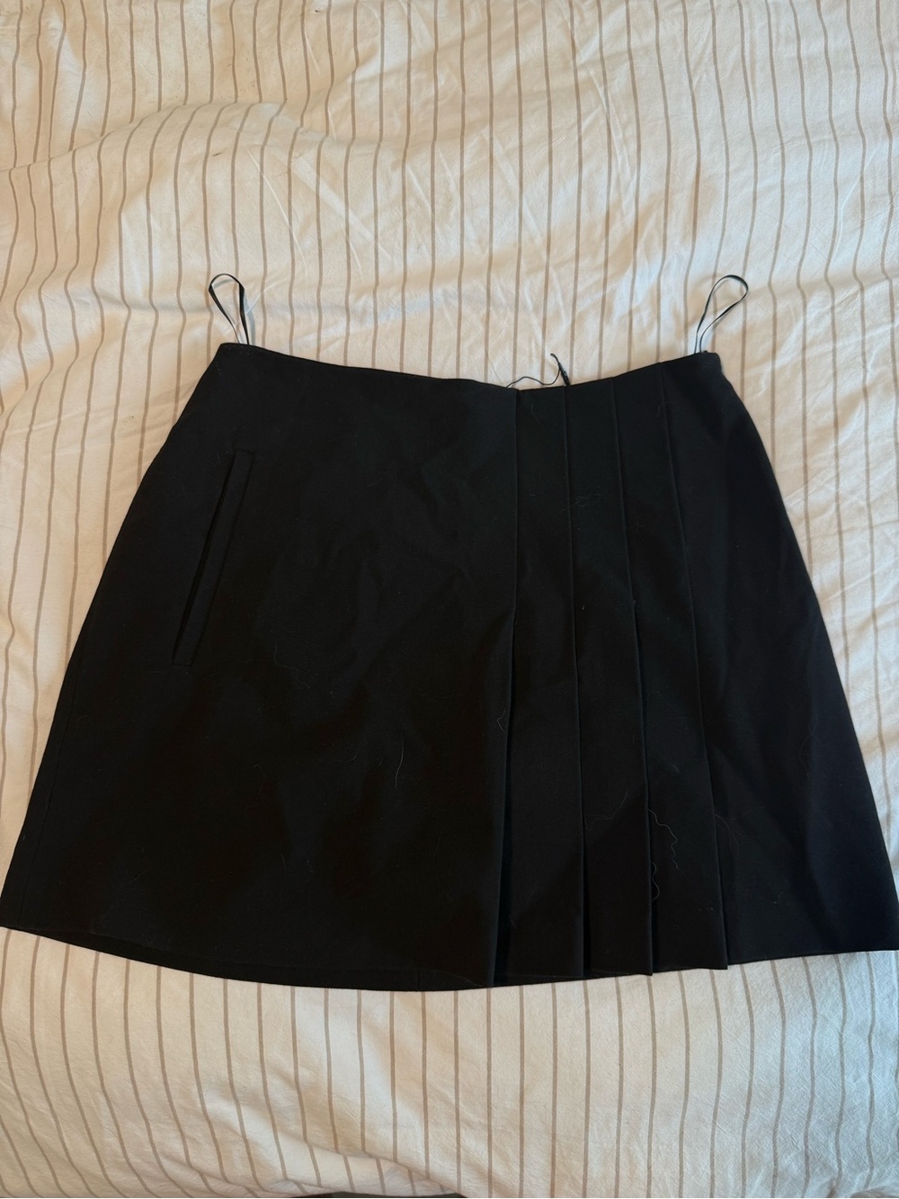 Black Pleated Mini Skirt - Classic Women's Skort